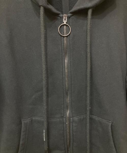 OFFWHITE（オフホワイト）OFFWHITE (オフホワイト) ジップパーカー ブラック サイズ:Sの古着・服飾アイテム