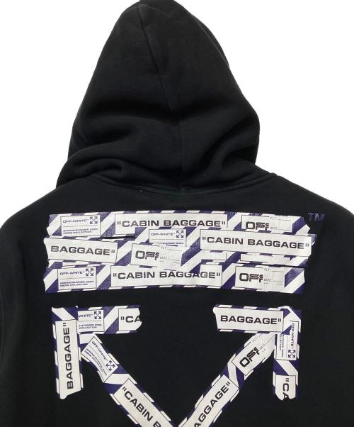 OFFWHITE（オフホワイト）OFFWHITE (オフホワイト) ジップパーカー ブラック サイズ:Sの古着・服飾アイテム