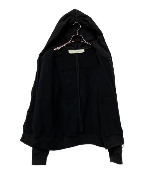 OFFWHITE（オフホワイト）OFFWHITE (オフホワイト) ジップパーカー ブラック サイズ:Sの古着・服飾アイテム