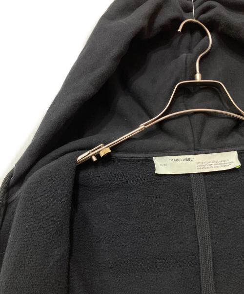OFFWHITE（オフホワイト）OFFWHITE (オフホワイト) ジップパーカー ブラック サイズ:Sの古着・服飾アイテム