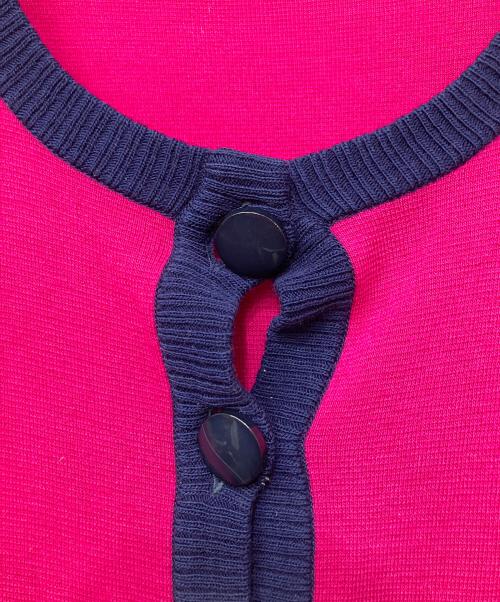 Yves Saint Laurent（イヴサンローラン）Yves Saint Laurent (イヴサンローラン) カーディガン ショッキングピンク サイズ:Lの古着・服飾アイテム