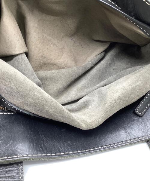 土屋鞄（ツチヤカバン）土屋鞄 (ツチヤカバン) ディアリオ　レザートートバッグ ブラックの古着・服飾アイテム