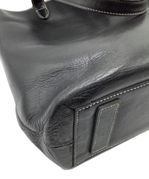 土屋鞄（ツチヤカバン）土屋鞄 (ツチヤカバン) ディアリオ　レザートートバッグ ブラックの古着・服飾アイテム