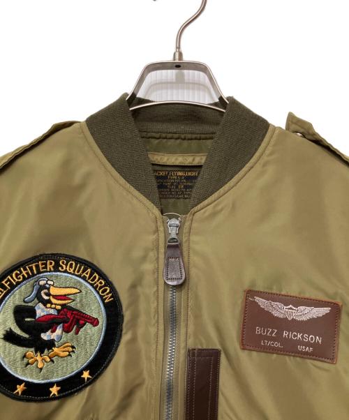 BUZZ RICKSON'S（バズリクソンズ）Buzz Rickson's (バズリクソンズ) フライトジャケット カーキ サイズ:38の古着・服飾アイテム