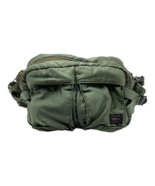 PORTER（ポーター）PORTER (ポーター) タンカー　2WAY　ウエストバッグ グリーンの古着・服飾アイテム