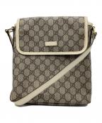 GUCCIグッチ）の古着「GGスプリーム　ショルダーバッグ」｜ベージュ×ブラウン