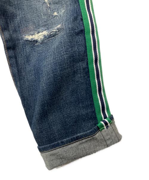 POLO RALPH LAUREN（ポロ・ラルフローレン）POLO RALPH LAUREN (ポロ・ラルフローレン) パッチワークデニムパンツ ブルー サイズ:W32の古着・服飾アイテム