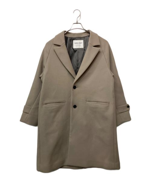 green label relaxing（グリーンレーベルリラクシング）green label relaxing (グリーンレーベルリラクシング) FAbRICA メルトン チェスター コート ベージュ サイズ:Mの古着・服飾アイテム