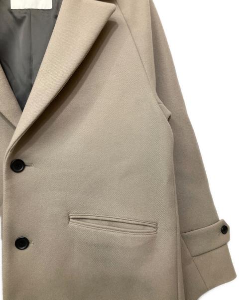 green label relaxing（グリーンレーベルリラクシング）green label relaxing (グリーンレーベルリラクシング) FAbRICA メルトン チェスター コート ベージュ サイズ:Mの古着・服飾アイテム