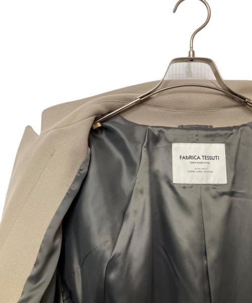 green label relaxing（グリーンレーベルリラクシング）green label relaxing (グリーンレーベルリラクシング) FAbRICA メルトン チェスター コート ベージュ サイズ:Mの古着・服飾アイテム