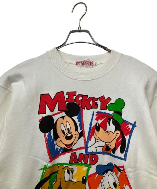 RAY SUMMERS（レイサマーズ）RAY SUMMERS (レイサマーズ) Disney (ディスニー) スウェット ホワイト サイズ:Lの古着・服飾アイテム