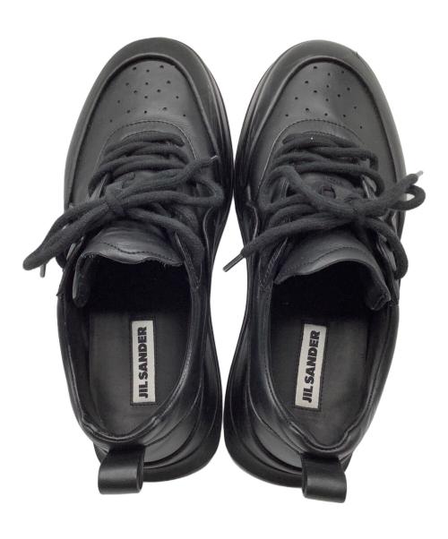 JIL SANDER（ジルサンダー）JIL SANDER (ジルサンダー) チャンキー トゥキャップ スニーカー ブラック サイズ:42の古着・服飾アイテム