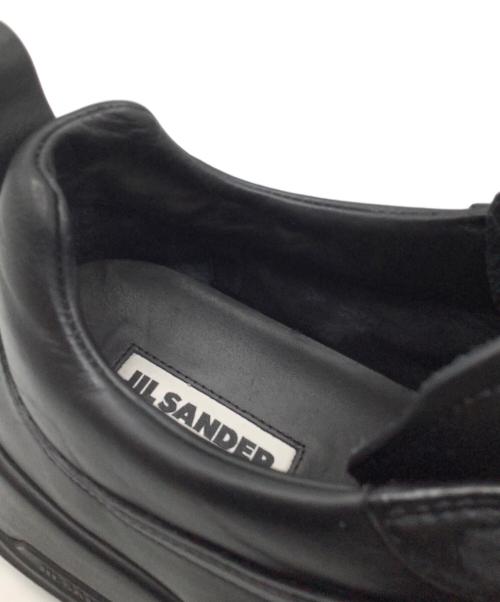 JIL SANDER（ジルサンダー）JIL SANDER (ジルサンダー) チャンキー トゥキャップ スニーカー ブラック サイズ:42の古着・服飾アイテム