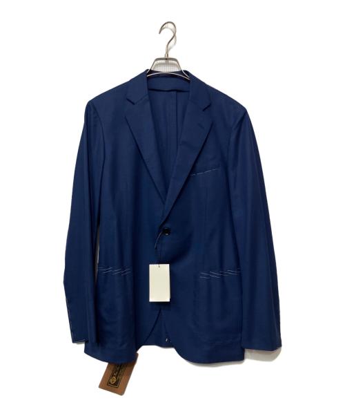 TOMORROW LAND（トゥモローランド）TOMORROW LAND (トゥモローランド) テーラードジャケット ブルー サイズ:46 未使用品の古着・服飾アイテム