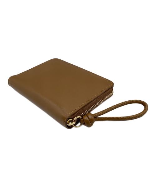 JIL SANDER（ジルサンダー）JIL SANDER (ジルサンダー) POCKET ZIP AROUND WALLET GIRO　ラウンドジップウォレット ブラウンの古着・服飾アイテム