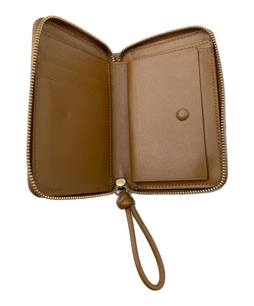 JIL SANDER（ジルサンダー）JIL SANDER (ジルサンダー) POCKET ZIP AROUND WALLET GIRO　ラウンドジップウォレット ブラウンの古着・服飾アイテム
