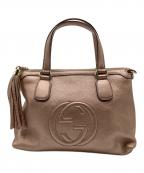 GUCCIグッチ）の古着「ソーホー　インターロッキング　ハンドバッグ」｜ピンク