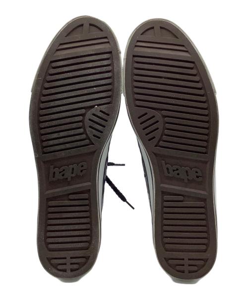 A BATHING APE（ア ベイシング エイプ）A BATHING APE (ア ベイシング エイプ) stussy (ステューシー) ハイカットスニーカー グレー×ブラック×ホワイト サイズ:27.5の古着・服飾アイテム