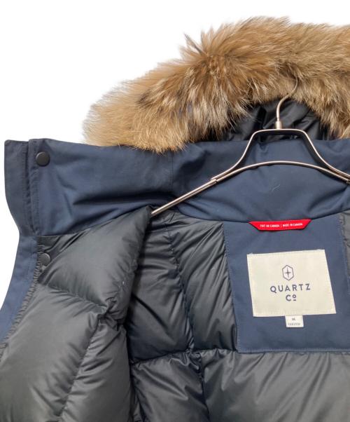 QUARTZ（クオーツ）QUARTZ (クオーツ) ダウンコート ネイビー サイズ:Mの古着・服飾アイテム