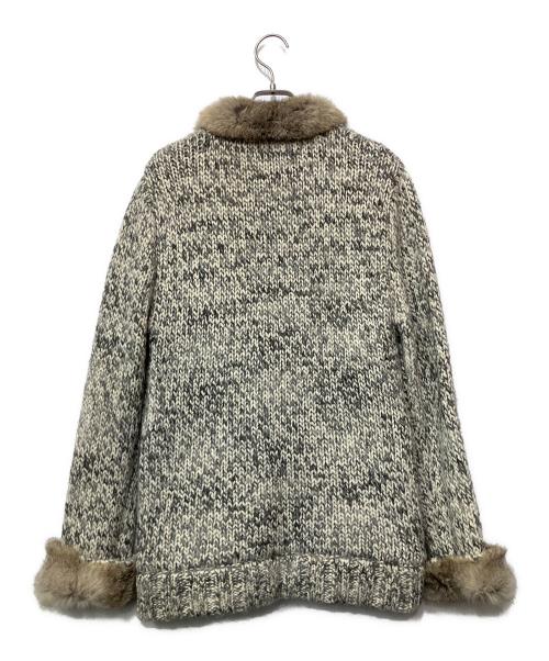 BURBERRY BLACK LABEL（バーバリーブラックレーベル）BURBERRY BLACK LABEL (バーバリーブラックレーベル) ジップニットジャケット グレー サイズ:2の古着・服飾アイテム