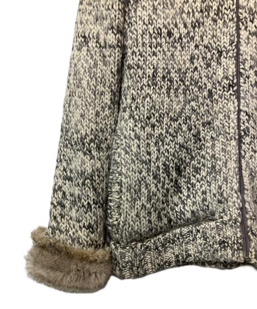 BURBERRY BLACK LABEL（バーバリーブラックレーベル）BURBERRY BLACK LABEL (バーバリーブラックレーベル) ジップニットジャケット グレー サイズ:2の古着・服飾アイテム