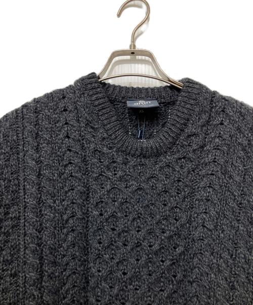 aran（アラン）aran (アラン) 厚手ニット グレー サイズ:FREEの古着・服飾アイテム