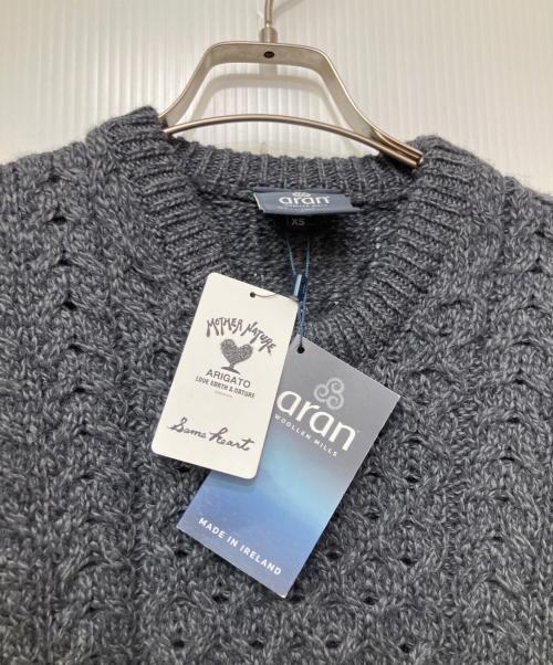 aran（アラン）aran (アラン) 厚手ニット グレー サイズ:FREEの古着・服飾アイテム