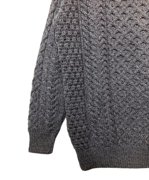 aran（アラン）aran (アラン) 厚手ニット グレー サイズ:FREEの古着・服飾アイテム