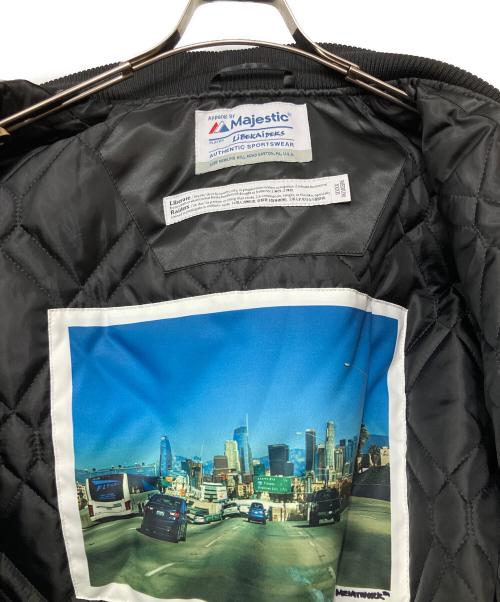 Liberaiders（リベレイダース）Liberaiders (リベレイダース) Majestic (マジェスティック) スタジアムジャケット ブラック サイズ:Mの古着・服飾アイテム