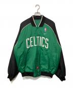 NIKEナイキ）の古着「スタジャン」｜ブラック×グリーン