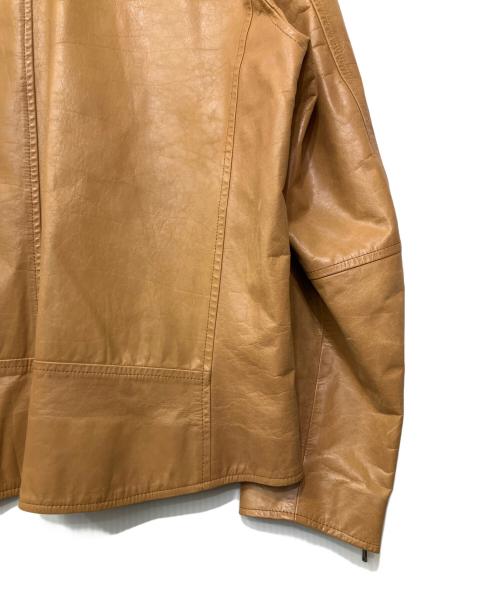 BURBERRY BLACK LABEL（バーバリーブラックレーベル）BURBERRY BLACK LABEL (バーバリーブラックレーベル) シングルライダースジャケット オレンジ サイズ:Lの古着・服飾アイテム