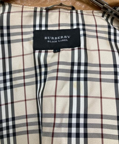 BURBERRY BLACK LABEL（バーバリーブラックレーベル）BURBERRY BLACK LABEL (バーバリーブラックレーベル) シングルライダースジャケット オレンジ サイズ:Lの古着・服飾アイテム