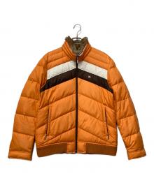 BURBERRY BLACK LABEL（バーバリーブラックレーベル）の古着「ダウンジャケット」｜オレンジ×ブラウン