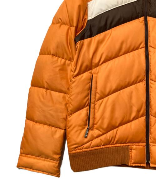 BURBERRY BLACK LABEL（バーバリーブラックレーベル）BURBERRY BLACK LABEL (バーバリーブラックレーベル) ダウンジャケット オレンジ×ブラウン サイズ:Lの古着・服飾アイテム