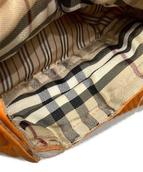 BURBERRY BLACK LABEL（バーバリーブラックレーベル）BURBERRY BLACK LABEL (バーバリーブラックレーベル) ダウンジャケット オレンジ×ブラウン サイズ:Lの古着・服飾アイテム