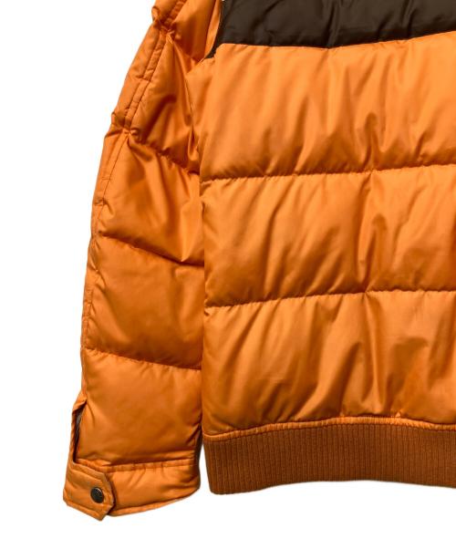 BURBERRY BLACK LABEL（バーバリーブラックレーベル）BURBERRY BLACK LABEL (バーバリーブラックレーベル) ダウンジャケット オレンジ×ブラウン サイズ:Lの古着・服飾アイテム