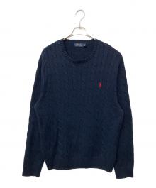POLO RALPH LAUREN（ポロ・ラルフローレン）の古着「薄手ニット」｜ネイビー
