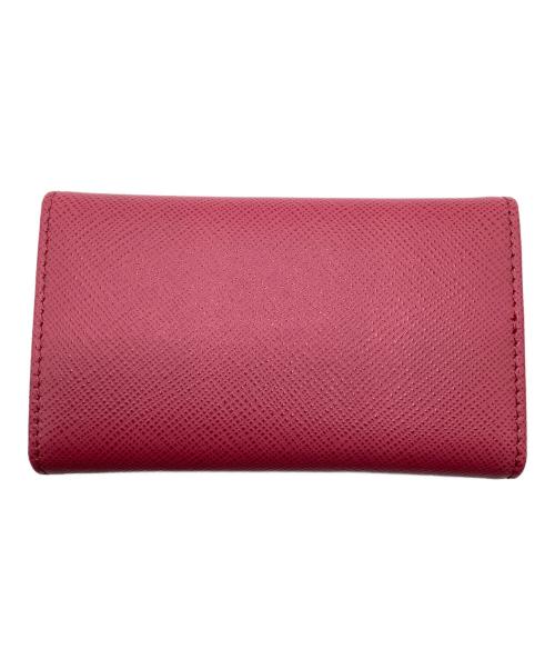 PRADA（プラダ）PRADA (プラダ) サフィアーノ メタル　6連キーケース ピンクの古着・服飾アイテム