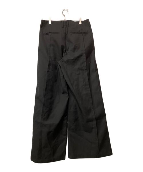 FRKM SCD（エフアールケーエム エスシーディー）FRKM SCD (エフアールケーエム エスシーディー) タックワイドパンツ ブラック サイズ:Lの古着・服飾アイテム