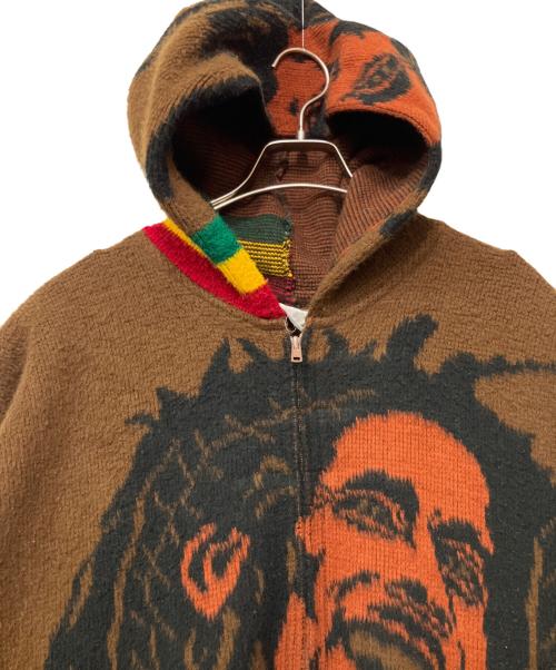 ARTESANIAS TUNTAQUIMBA（アルテサニアス・トゥンタキンバ）ARTESANIAS TUNTAQUIMBA (アルテサニアス・トゥンタキンバ) エクアドルニットジップパーカー ブラウン サイズ:XLの古着・服飾アイテム