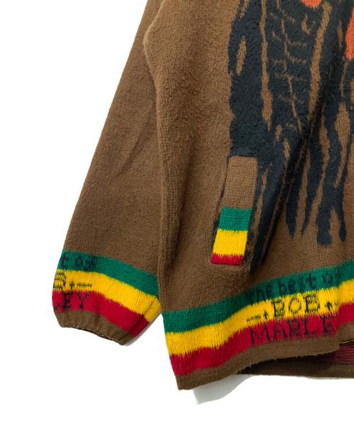 ARTESANIAS TUNTAQUIMBA（アルテサニアス・トゥンタキンバ）ARTESANIAS TUNTAQUIMBA (アルテサニアス・トゥンタキンバ) エクアドルニットジップパーカー ブラウン サイズ:XLの古着・服飾アイテム