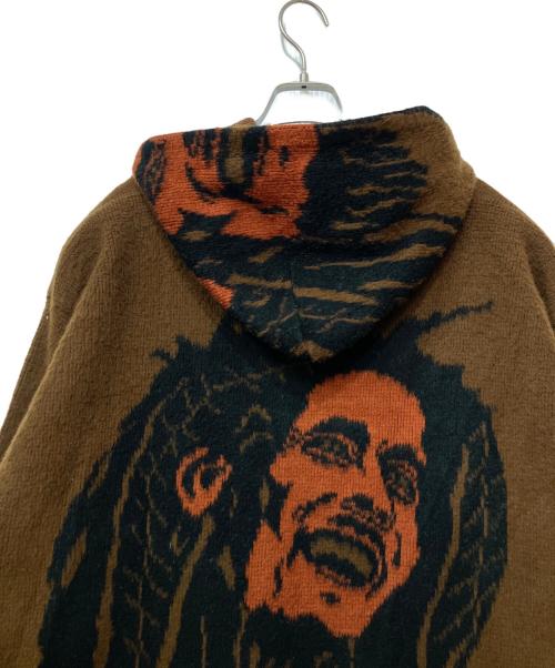 ARTESANIAS TUNTAQUIMBA（アルテサニアス・トゥンタキンバ）ARTESANIAS TUNTAQUIMBA (アルテサニアス・トゥンタキンバ) エクアドルニットジップパーカー ブラウン サイズ:XLの古着・服飾アイテム