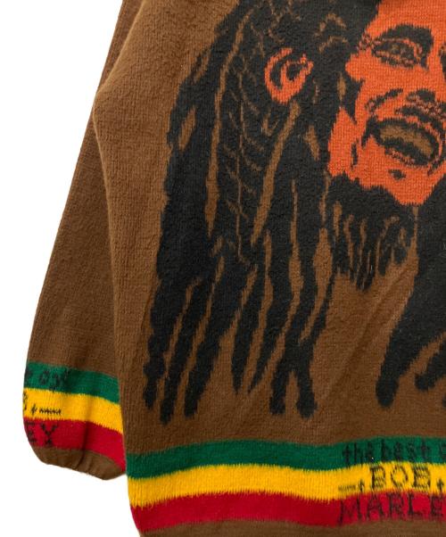 ARTESANIAS TUNTAQUIMBA（アルテサニアス・トゥンタキンバ）ARTESANIAS TUNTAQUIMBA (アルテサニアス・トゥンタキンバ) エクアドルニットジップパーカー ブラウン サイズ:XLの古着・服飾アイテム