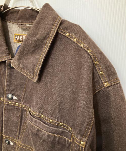 paco（パコ）paco (パコ) デニムジャケット ブラウン サイズ:XLの古着・服飾アイテム