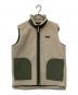 Patagonia（パタゴニア）の古着「フリースベスト」｜ベージュ×カーキ