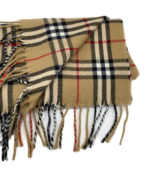 Burberry's（バーバリー）Burberry's (バーバリーズ) ウールマフラー ベージュの古着・服飾アイテム
