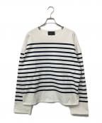 Le minorルミノア）の古着「バスクシャツ」｜ホワイト×ブラック