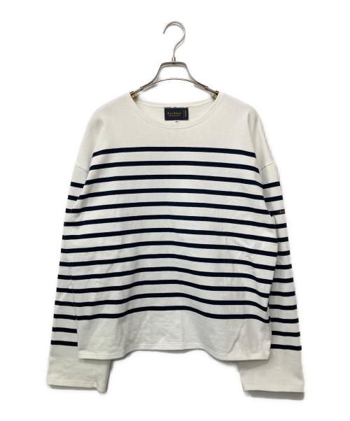 Le minor（ルミノア）Le minor (ルミノア) バスクシャツ ホワイト×ブラック サイズ:2の古着・服飾アイテム