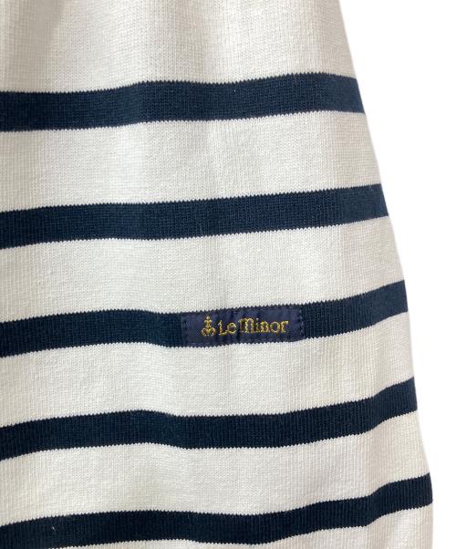 Le minor（ルミノア）Le minor (ルミノア) バスクシャツ ホワイト×ブラック サイズ:2の古着・服飾アイテム