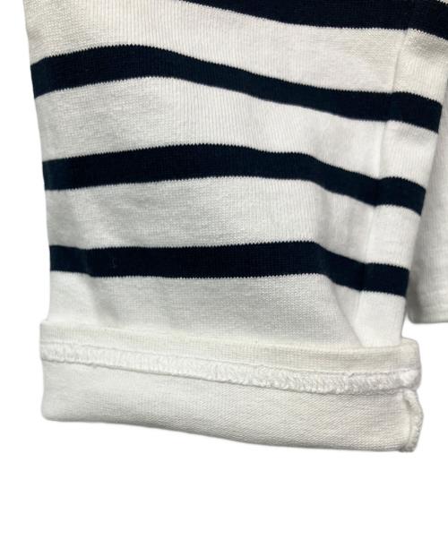 Le minor（ルミノア）Le minor (ルミノア) バスクシャツ ホワイト×ブラック サイズ:2の古着・服飾アイテム